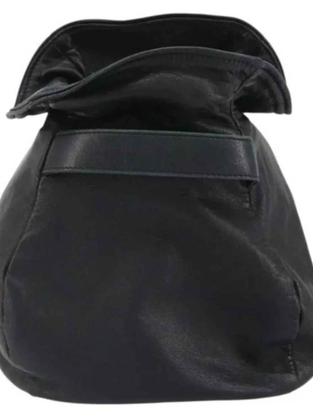 CHANEL Purse Pouch Lamb Skin Black CC Auth 164798